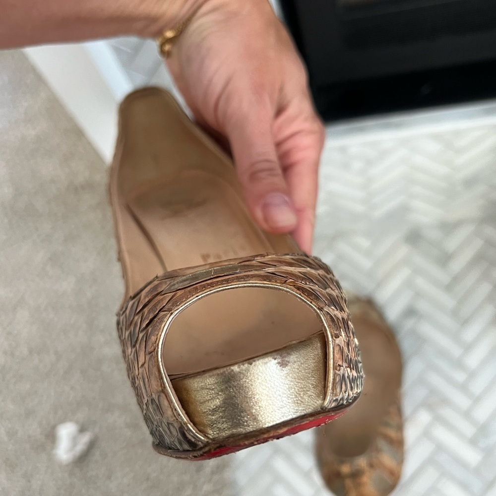 Christian Louboutin very prive 120 python pumps- size 36.5 - Picture 13 of 16